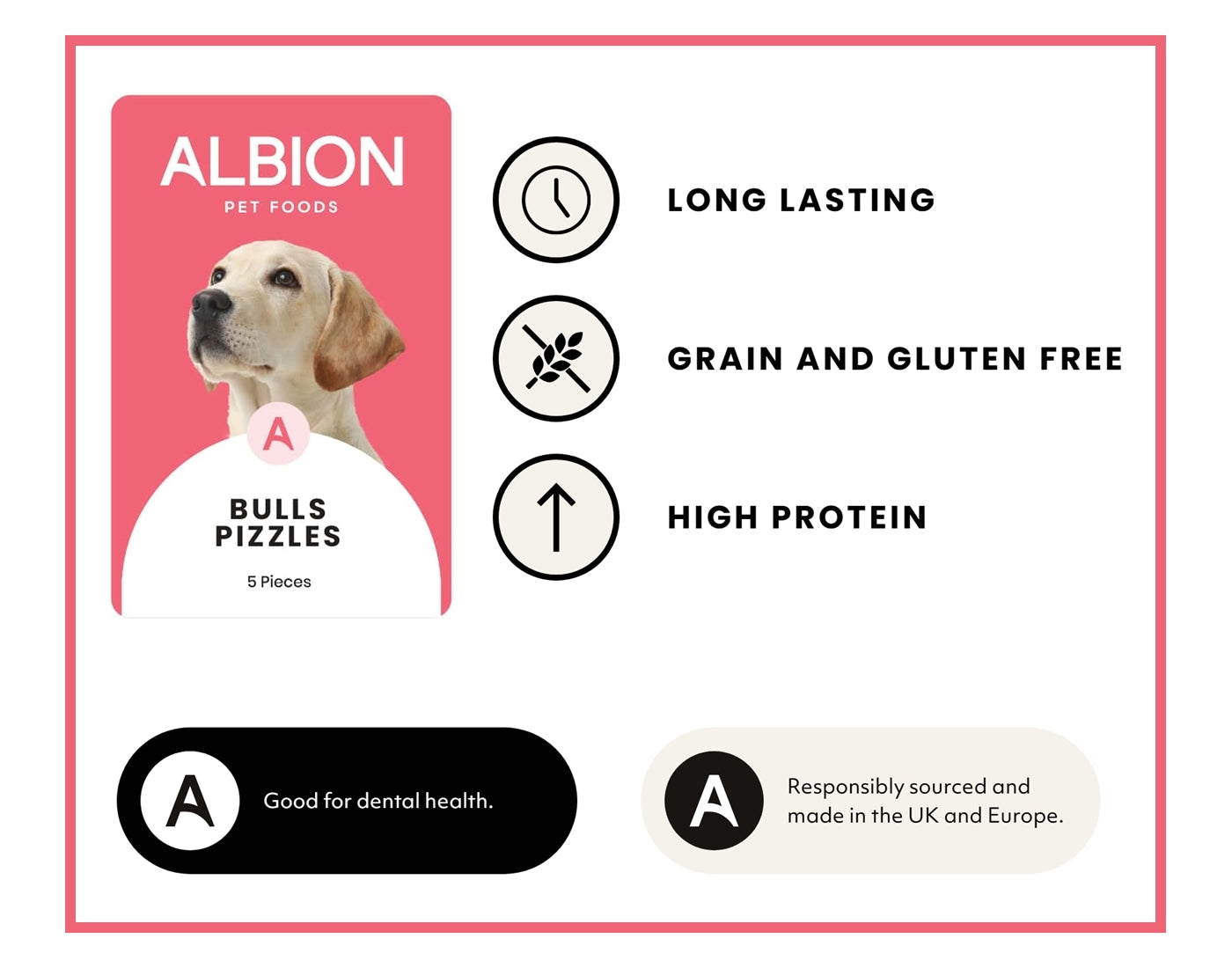 Albion Pet Foods - Air-Dried Bulls Pizzles (5 Pieces) - Buy Online SPR Centre UK