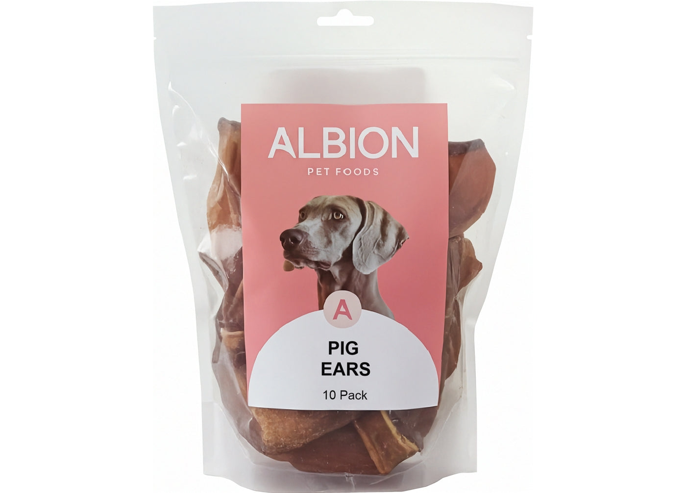 Albion Pet Foods - Air-Dried Pure Pig Ears (10 Pack) - Buy Online SPR Centre UK