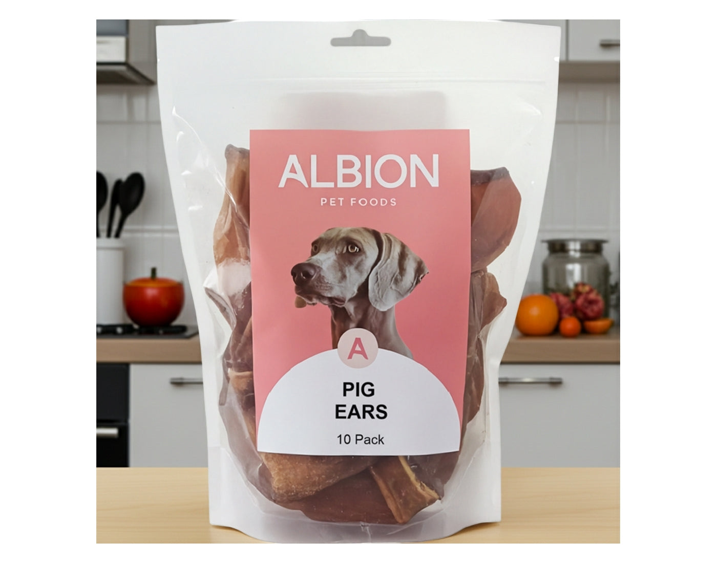 Albion Pet Foods - Air-Dried Pure Pig Ears (10 Pack) - Buy Online SPR Centre UK