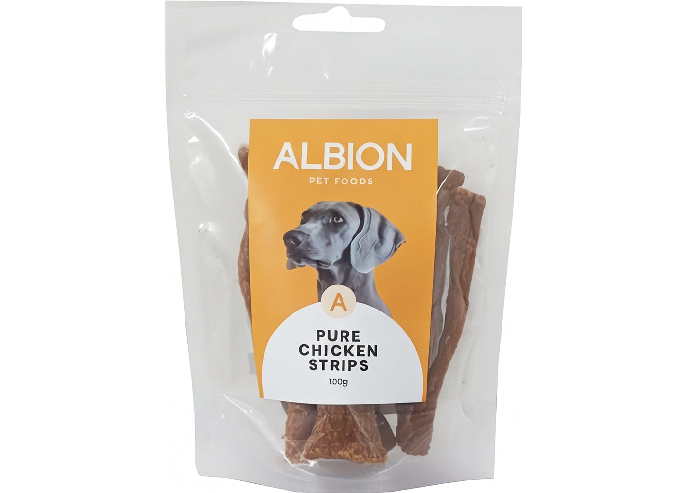 Albion Pet Foods - Air-Dried Pure Chicken Strips - Buy Online SPR Centre UK