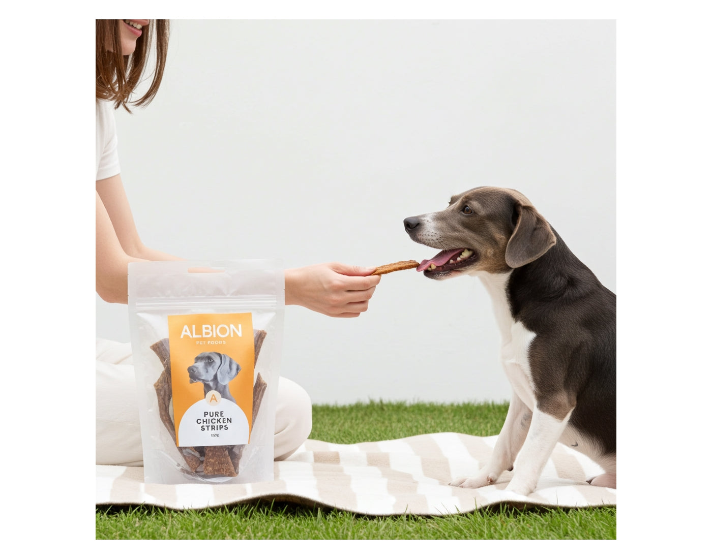Albion Pet Foods - Air-Dried Pure Chicken Strips - Buy Online SPR Centre UK