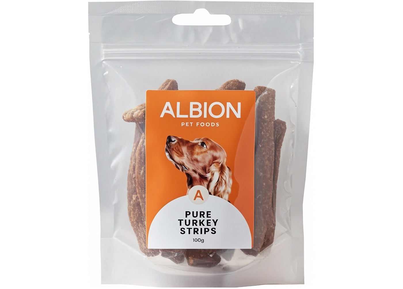 Albion Pet Foods - Air-Dried Pure Turkey Strips - Buy Online SPR Centre UK