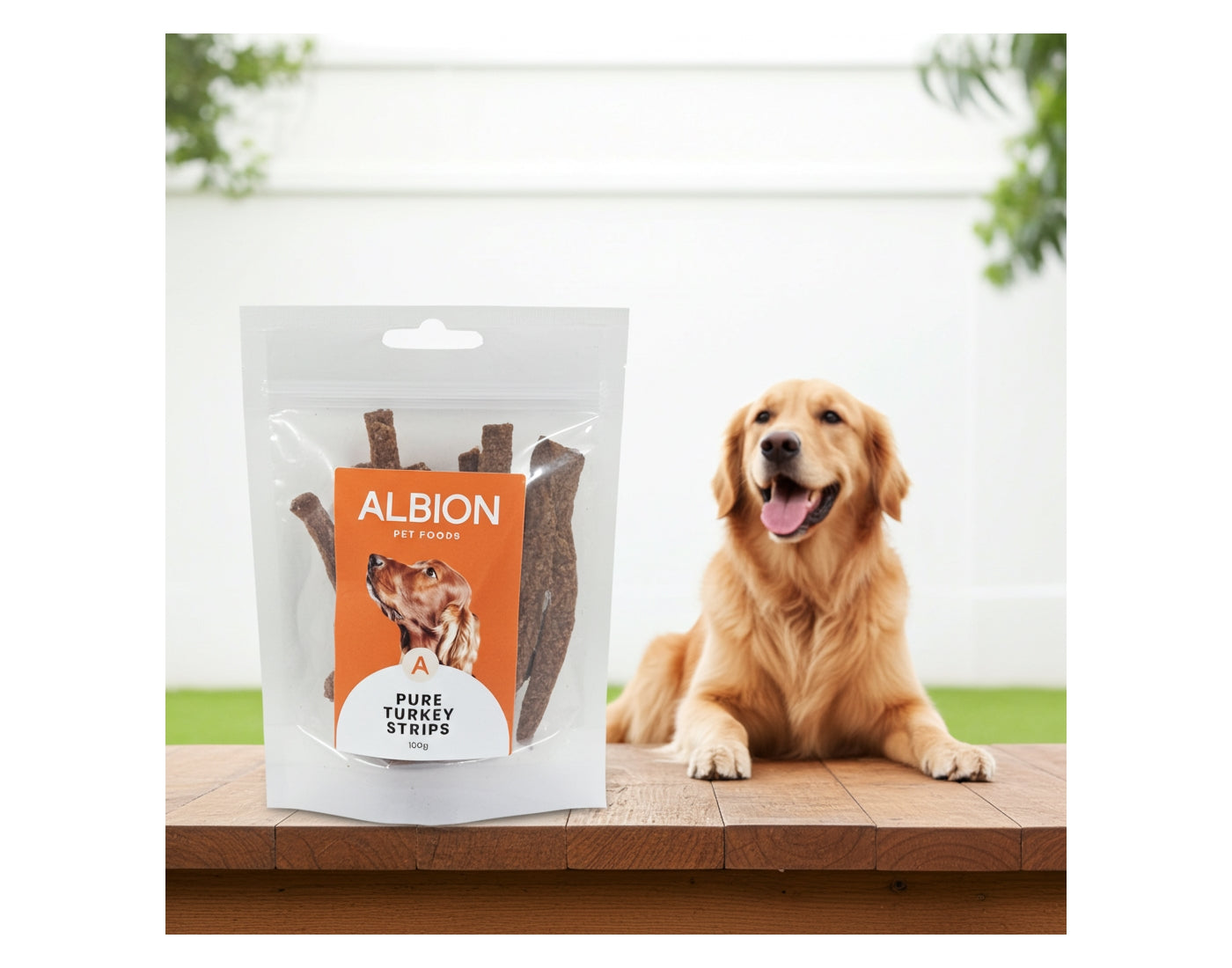 Albion Pet Foods - Air-Dried Pure Turkey Strips - Buy Online SPR Centre UK