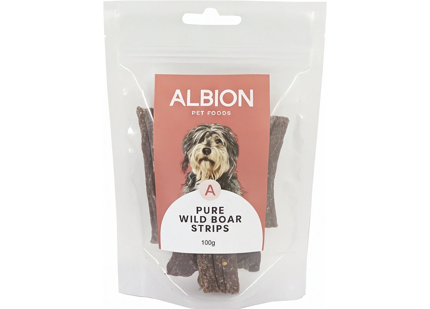 Albion Pet Foods - Air-Dried Pure Wild Boar Strips - Buy Online SPR Centre UK