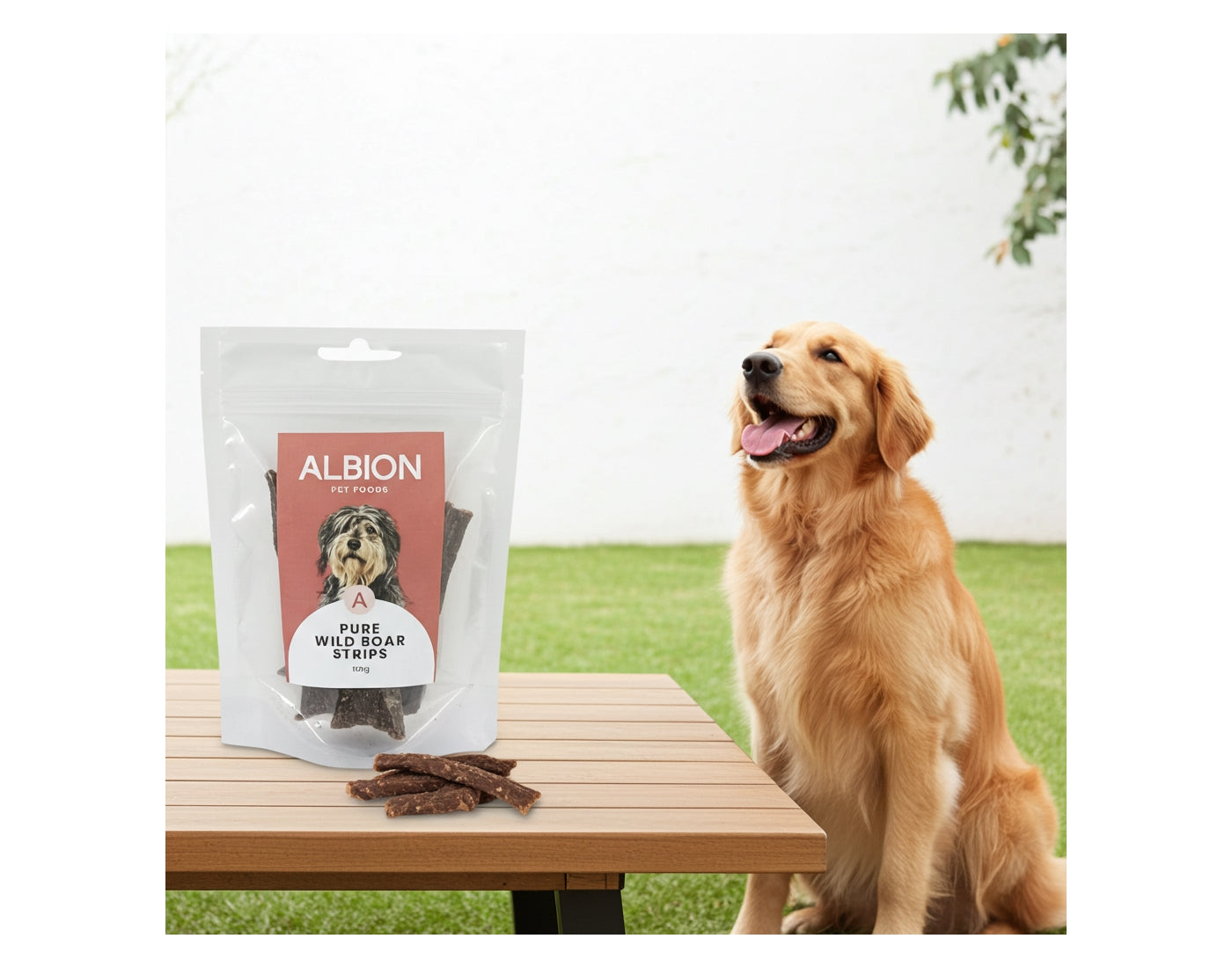 Albion Pet Foods - Air-Dried Pure Wild Boar Strips - Buy Online SPR Centre UK