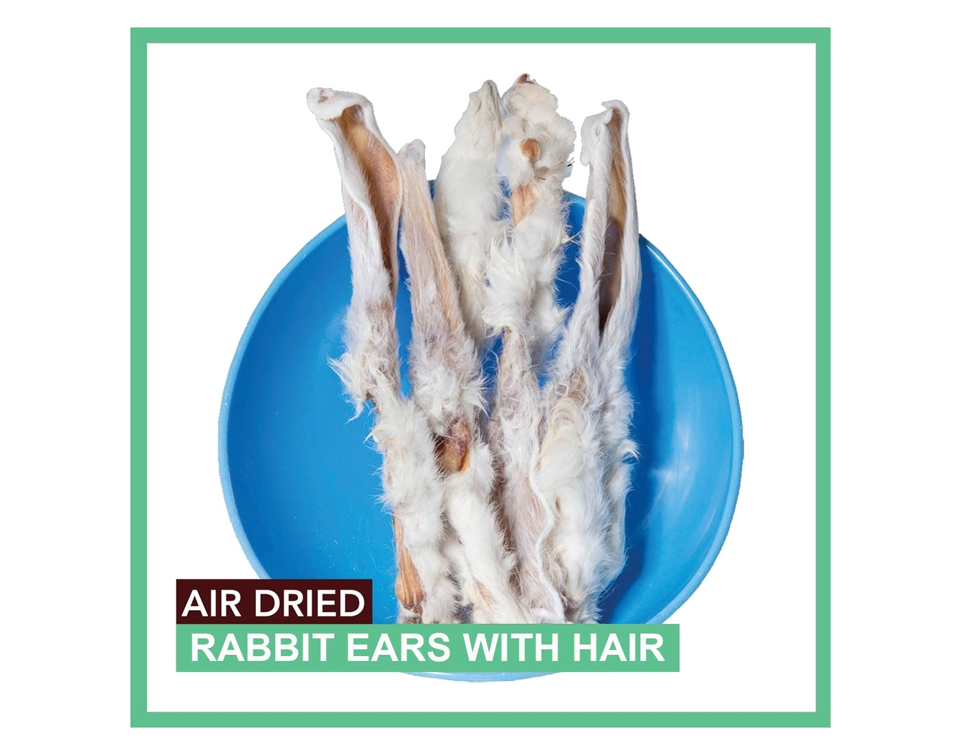 Albion Pet Foods - Rabbit Ears with Hair | Natural Dog Treats - Buy Online SPR Centre UK