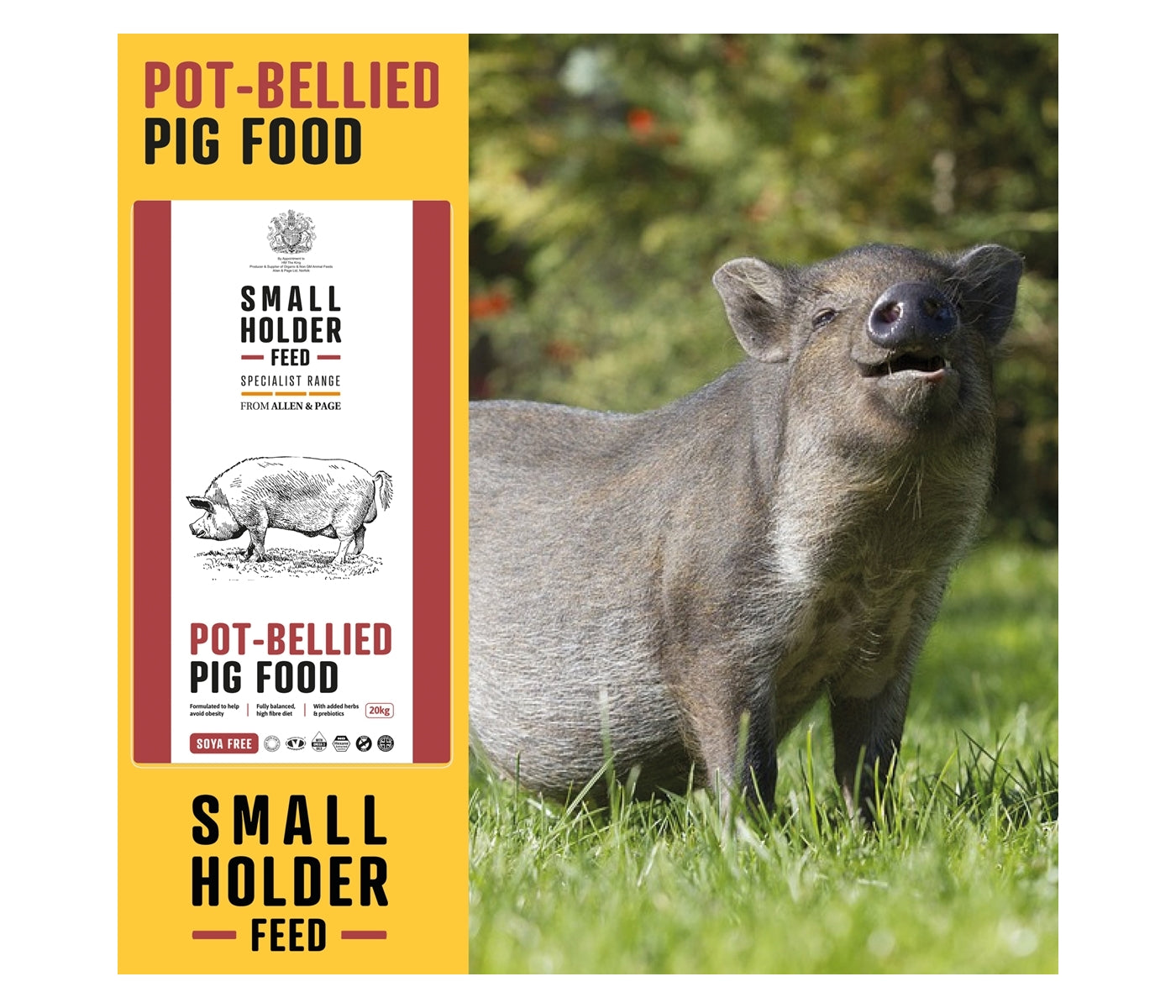 Smallholder Range - Pot-Bellied Pig Food 20kg - Buy Online SPR Centre UK