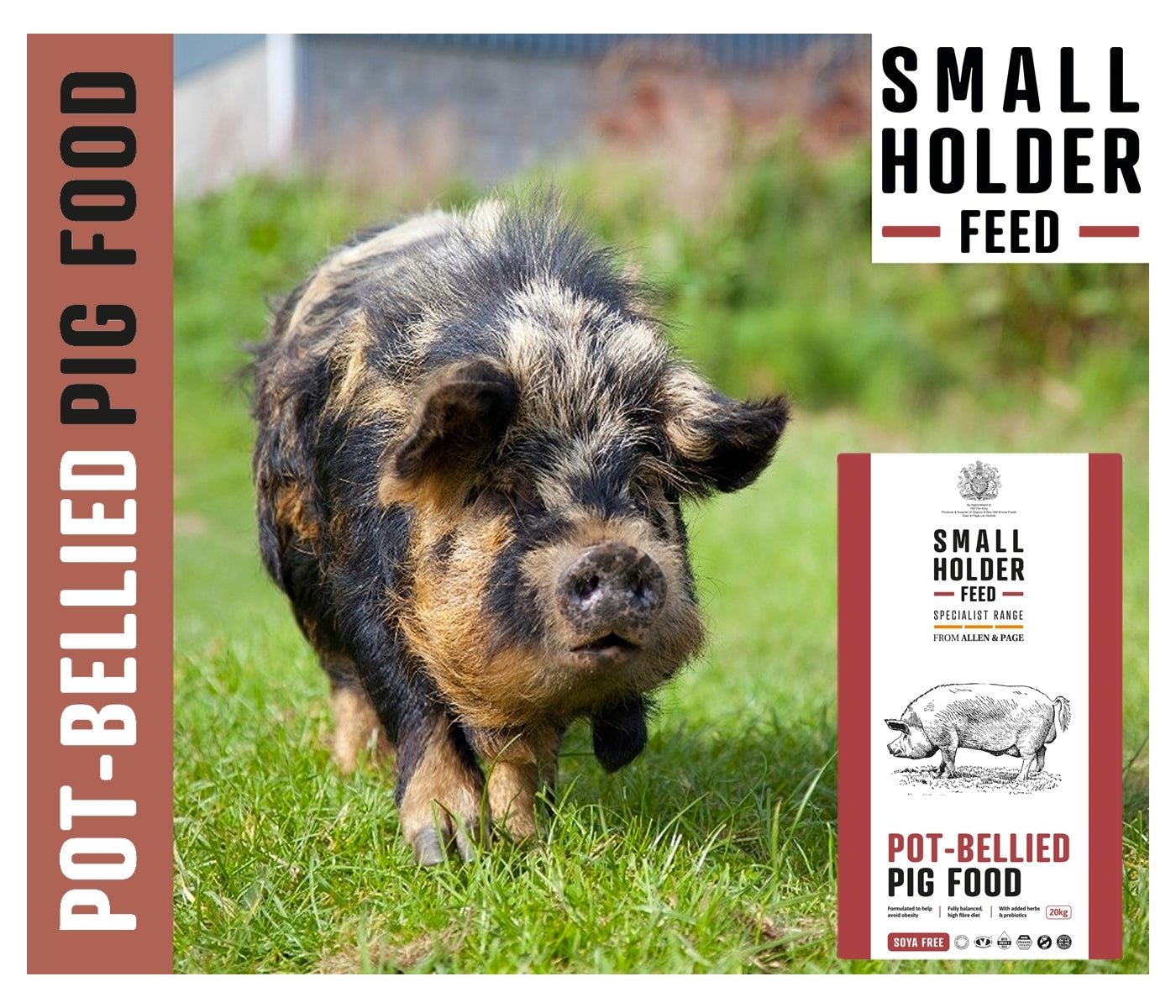 Smallholder Range - Pot-Bellied Pig Food 20kg - Buy Online SPR Centre UK