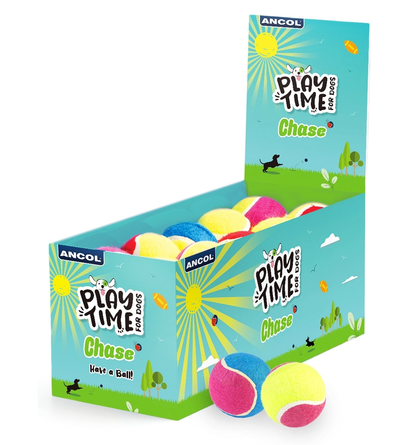 Ancol - Chase Tennis Balls - Buy Online SPR Centre UK