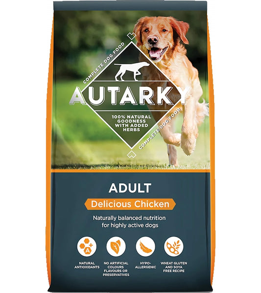 Autarky - Delicious Chicken Adult Dog Food 12kg - Buy Online SPR Centre UK