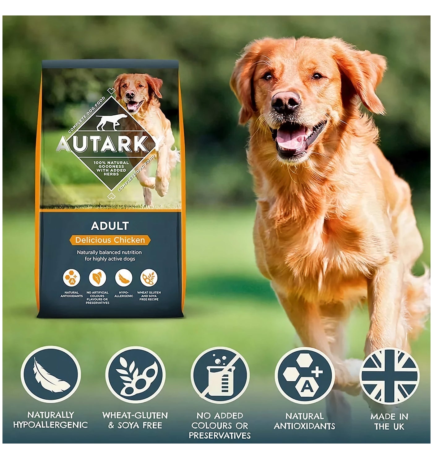 Autarky - Delicious Chicken Adult Dog Food 12kg - Buy Online SPR Centre UK