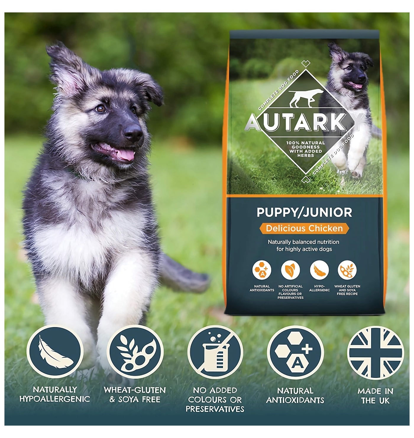 Autarky - Puppy/Junior Delicious Chicken 12kg - Buy Online SPR Centre UK