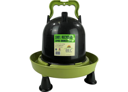 BEC - 100% Recycled 7L Combo Drinker for Poultry, Pigeons & Game Birds - Buy Online SPR Centre UK