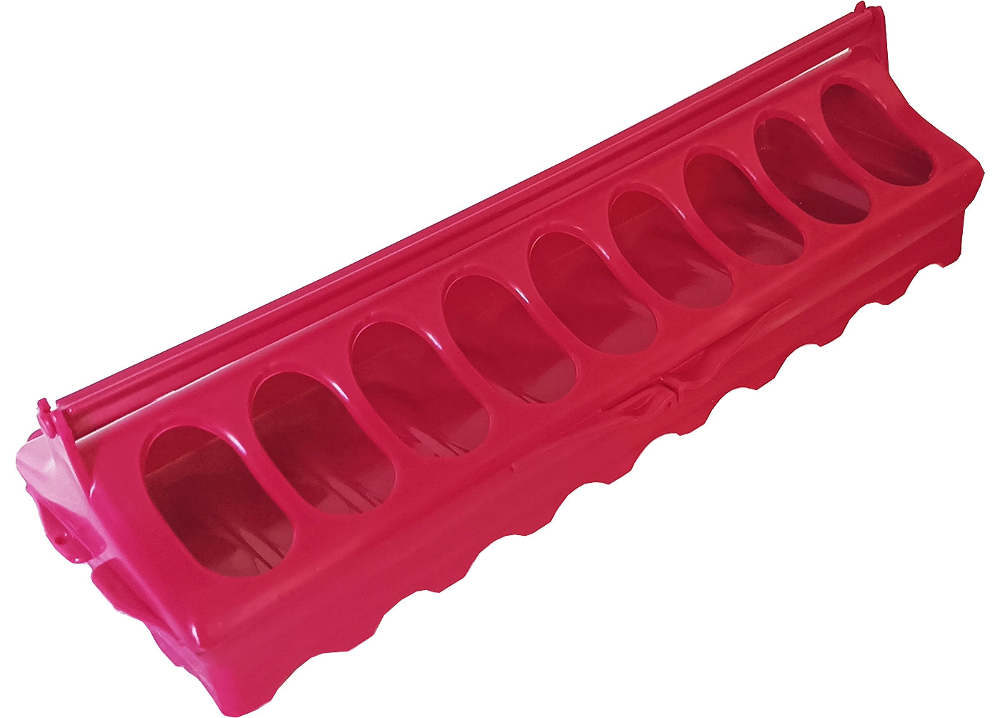 BEC  Linear Feeder for Poultry & Pigeons (Raspberry Red) 30cm - Buy Online SPR Centre UK