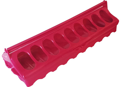 BEC  Linear Feeder for Poultry & Pigeons (Raspberry Red) 30cm - Buy Online SPR Centre UK