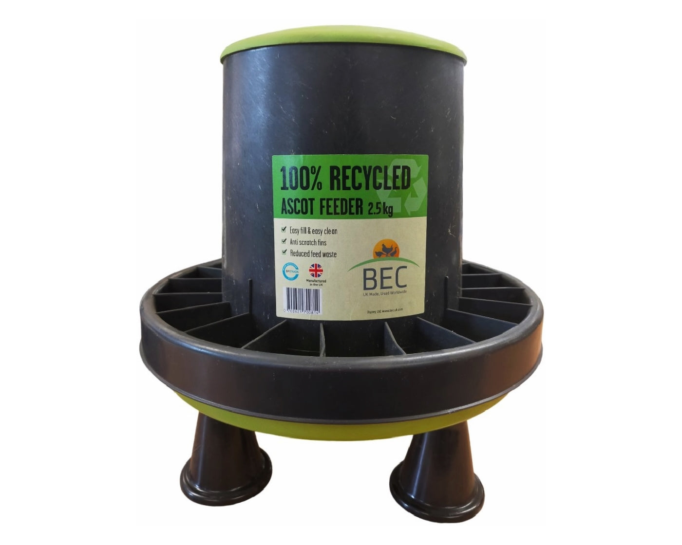 BEC - 100% Recycled Ascot Feeder for Poultry - Buy Online SPR Centre UK