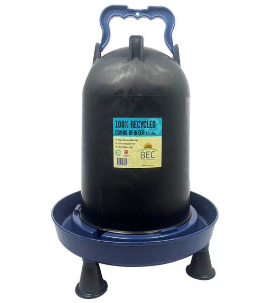 BEC - 100% Recycled Combo Poultry Drinker 12 Litres - Buy Online SPR Centre UK