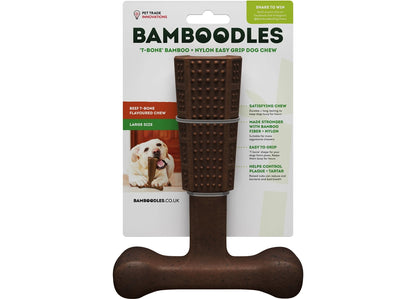 Bamboodles ‘T-Bone’ Beef Flavour Dog Chew (Large) - Buy Online SPR Centre UK