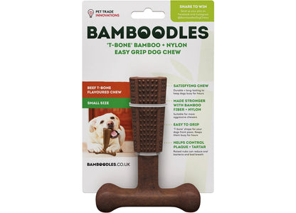 Bamboodles ‘T-Bone’ Beef Flavour Dog Chew (Small) - Buy Online SPR Centre UK