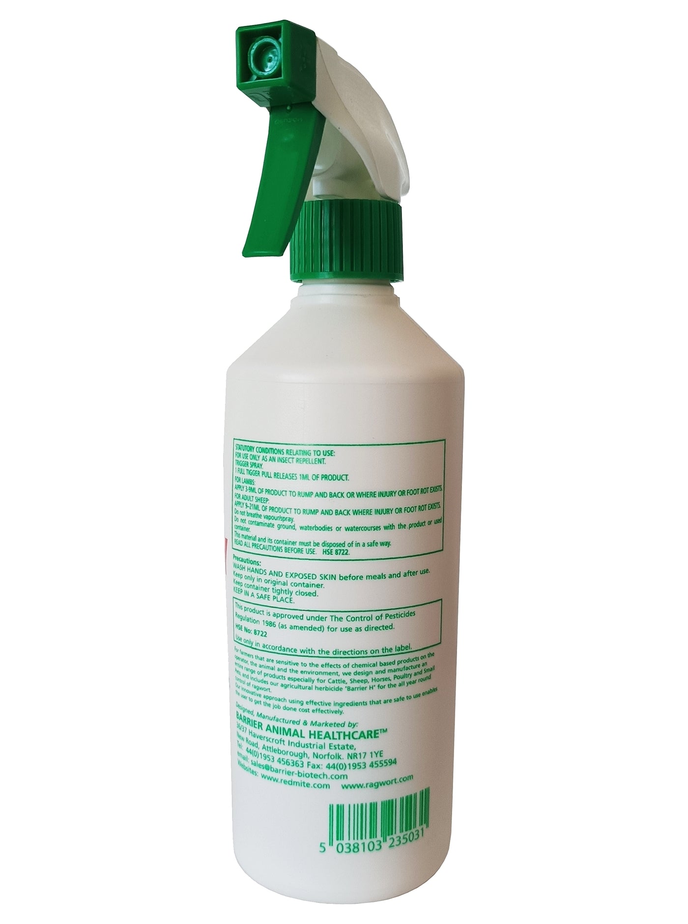 Barrier Blowfly Repel for Sheep 500ml - Buy Online SPR Centre UK