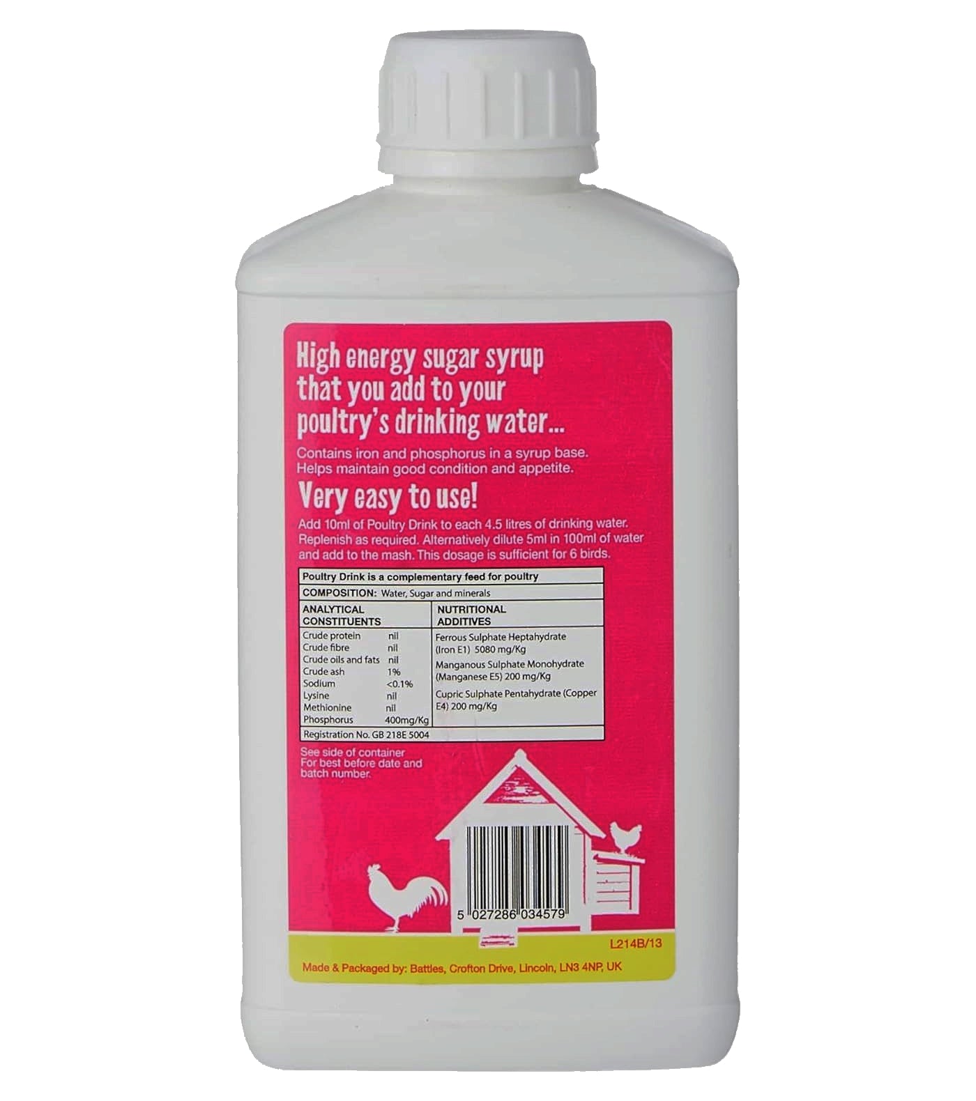 Battles - Poultry Drink 500ml - Buy Online SPR Centre UK