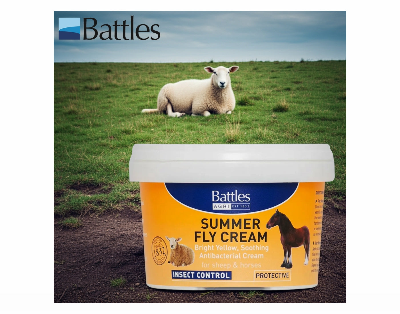 Battles Summer Fly Cream | For Sheep & Horses - Buy Online SPR Centre UK