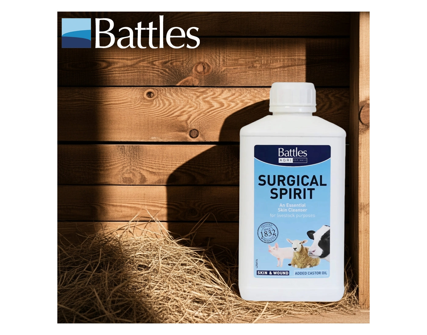 Battles Surgical Spirit 500ml  | Livestock Care - Buy Online SPR Centre UK