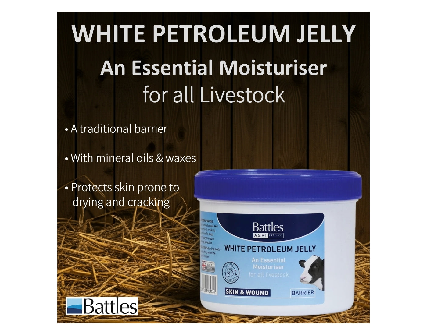 Battles - White Petroleum Jelly 350g - Buy Online SPR Centre UK