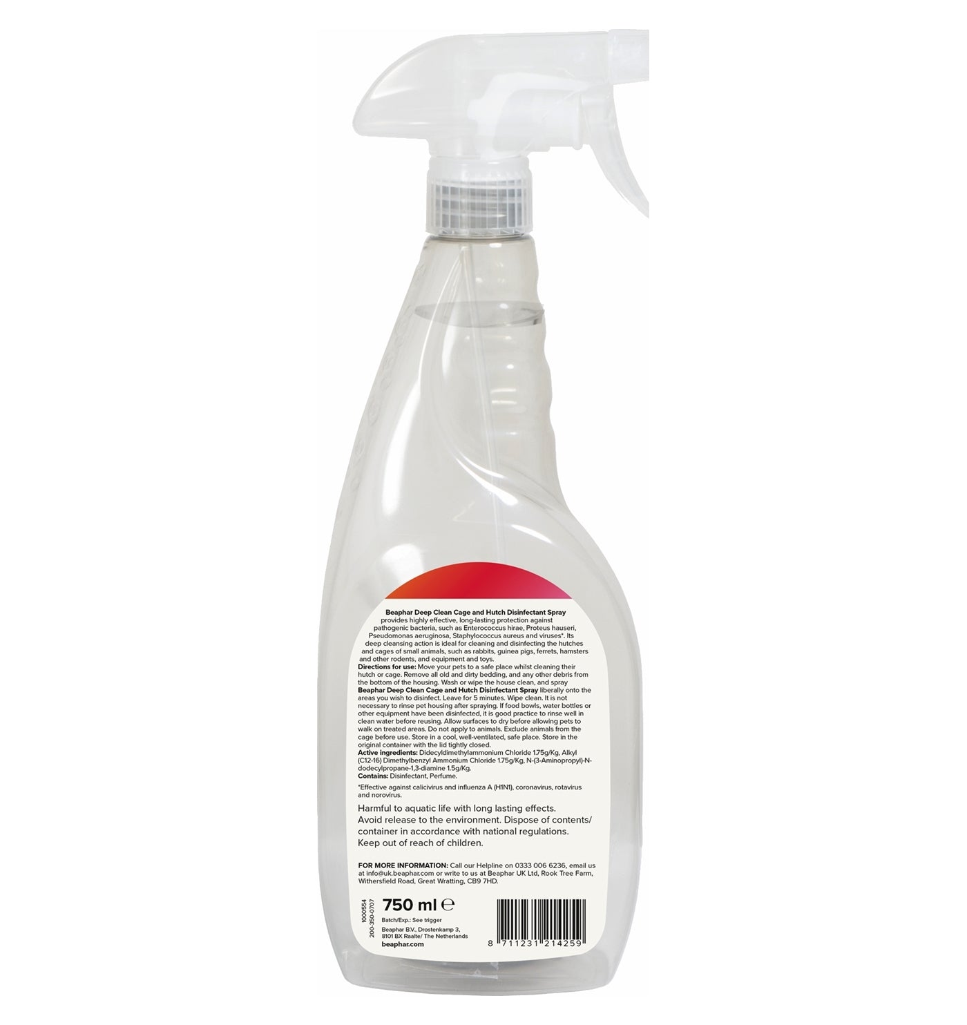 Beaphar - Deep Clean Disinfectant for Small Animal Housing - Buy Online SPR Centre UK