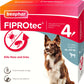 Beaphar - FIPROtec® Flea & Tick Spot-on For Medium Dogs (10-20kg) - 4 Pipettes
