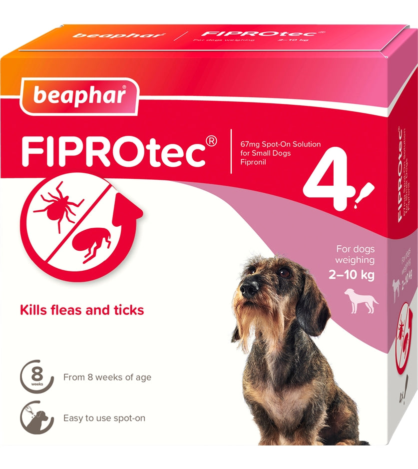 Beaphar - FIPROtec® Flea & Tick Spot-on For Small Dogs - Buy Online SPR Centre UK
