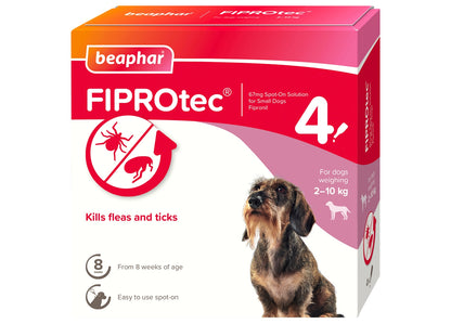 Beaphar - FIPROtec® Flea & Tick Spot-on For Small Dogs - Buy Online SPR Centre UK
