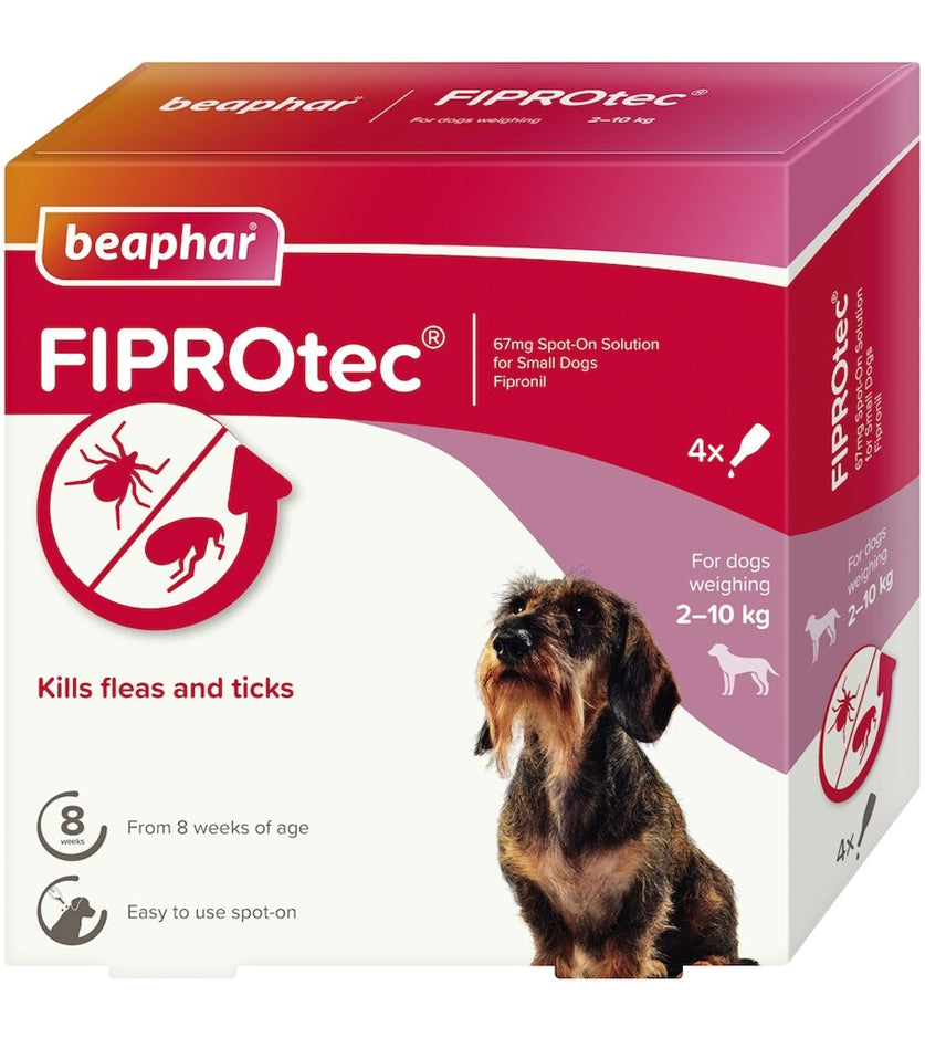 Beaphar - FIPROtec® Flea & Tick Spot-on For Small Dogs - Buy Online SPR Centre UK
