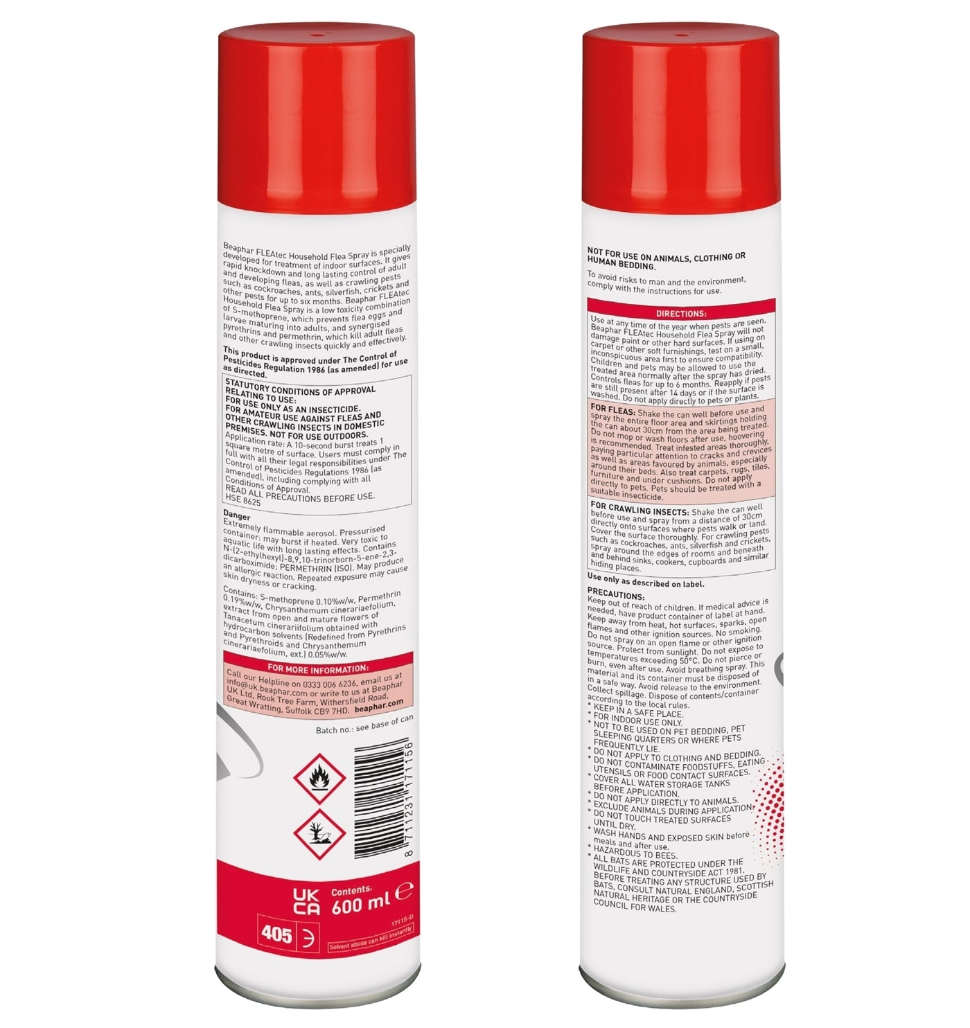 Beaphar FLEAtec Household Flea Spray - Buy Online SPR Centre UK