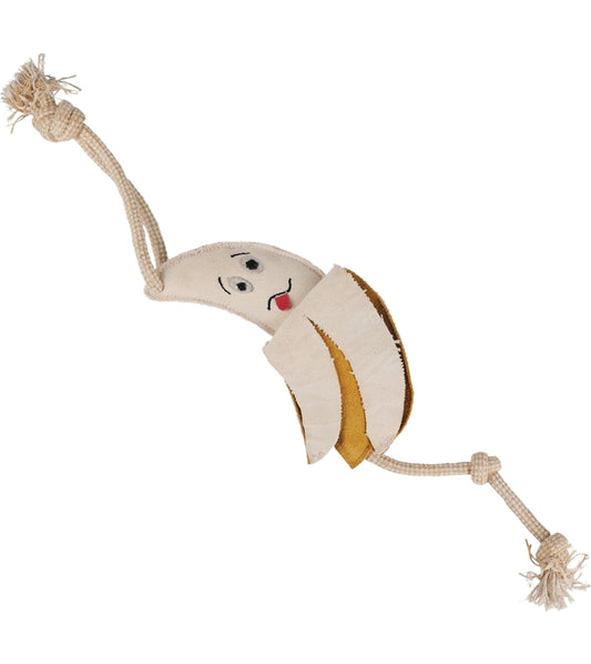 Benji & Flo - 'Crazy Faces' Go Bananas - Suede Dog Toy