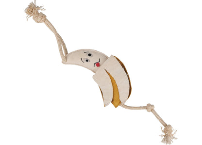 Benji & Flo - 'Crazy Faces' Go Bananas - Suede Dog Toy