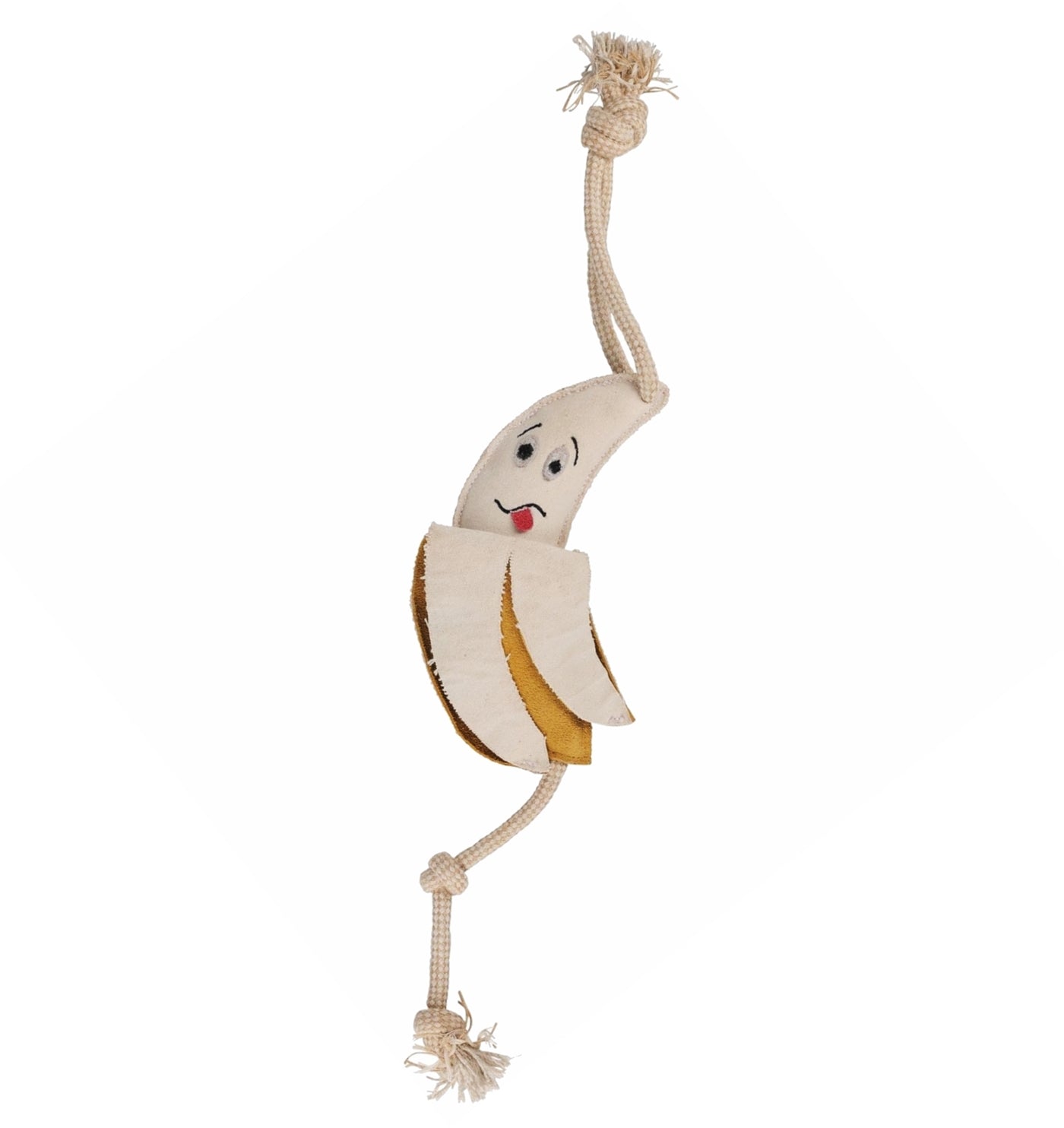Benji & Flo - 'Crazy Faces' Go Bananas - Suede Dog Toy