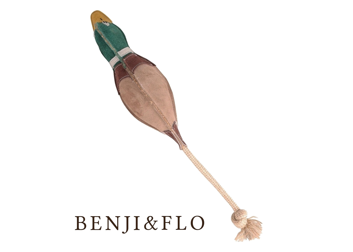 Benji & Flo - Drake the Duck - Suede Dog Toy - Buy Online SPR Centre UK