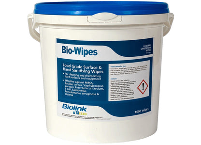 Biolink Bio-Wipes - (1000 Sanitising Wipes) - Buy Online SPR Centre UK