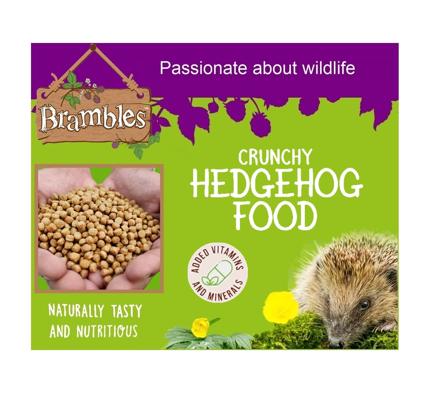 Brambles - Crunchy Hedgehog Food 900g - Buy Online SPR Centre UK