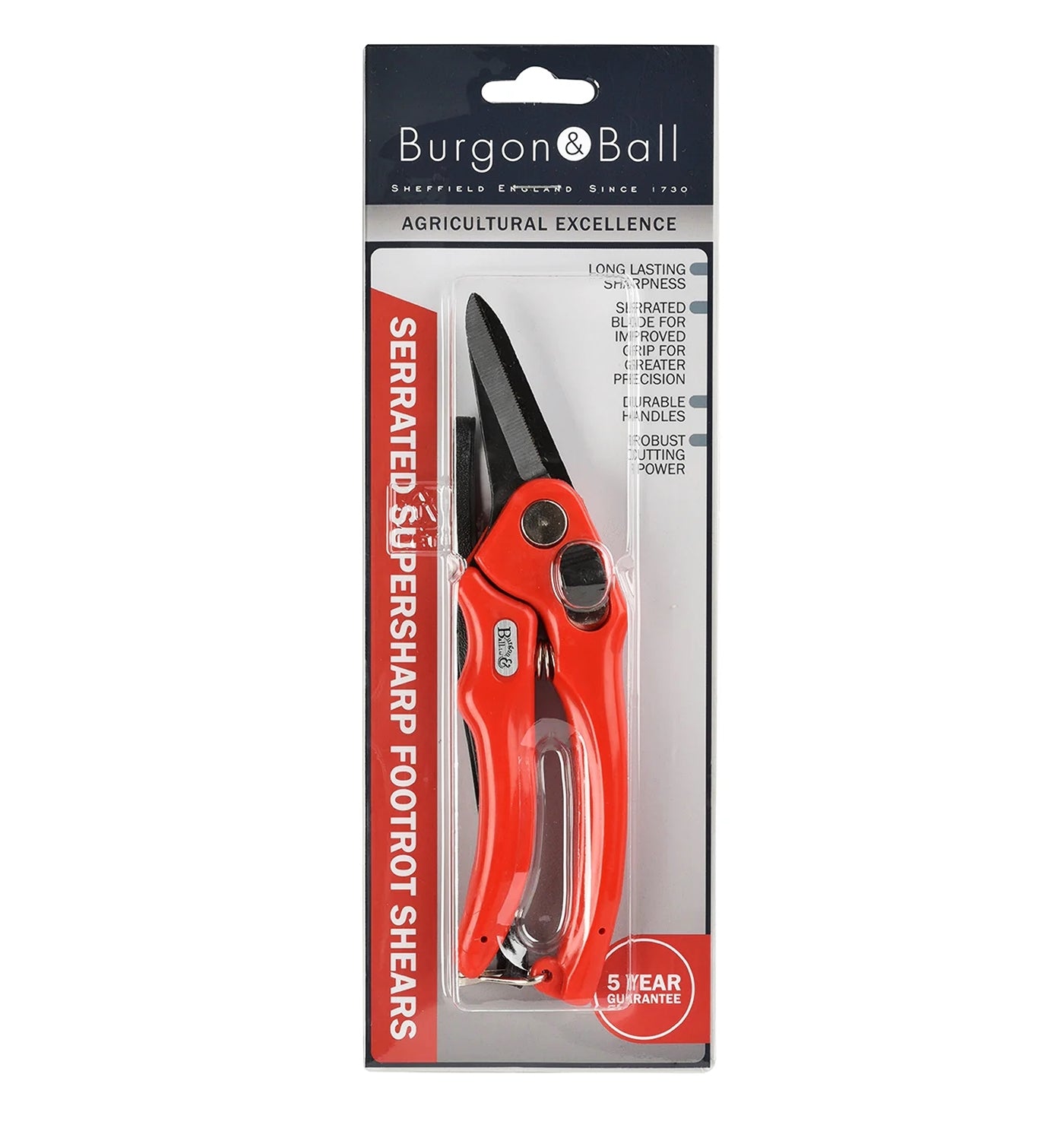Burgon & Ball - Serrated Supersharp Footrot Shears - Buy Online SPR Centre UK