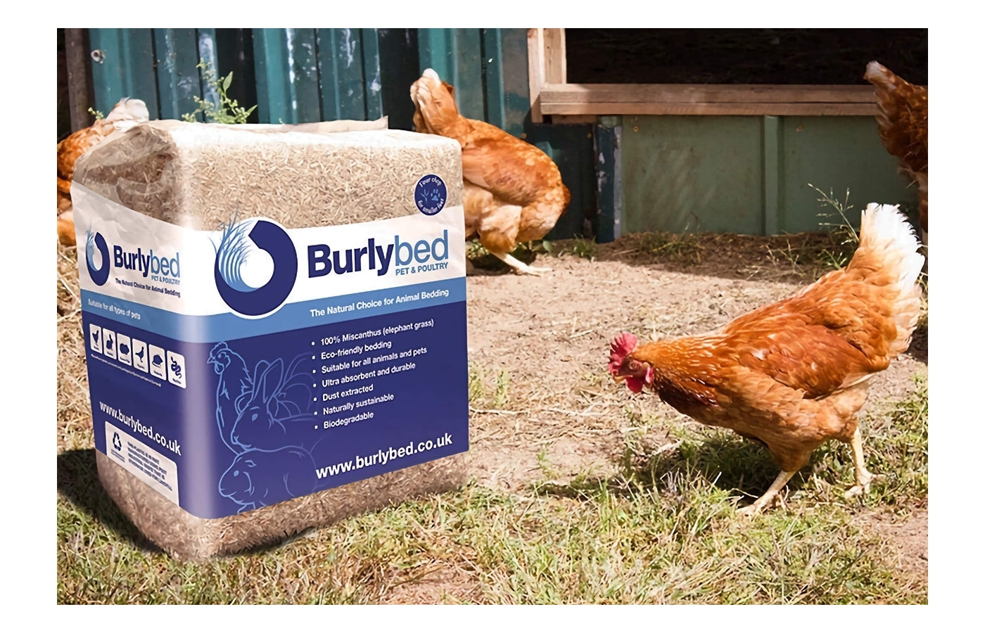 Burlybed - Pet and Poultry Bedding - 10kg