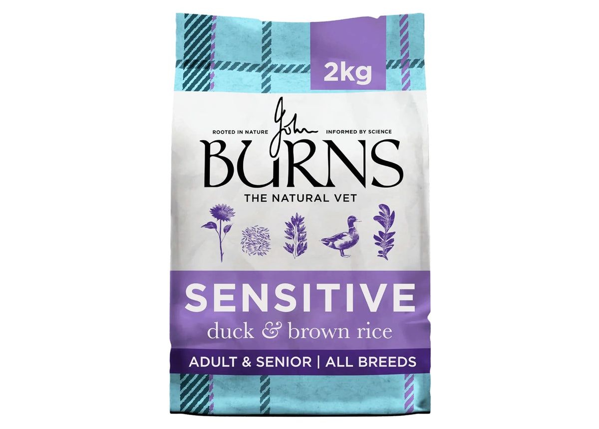 Burns - Sensitive Adult/Senior Dog Food (Duck & Brown Rice) - Buy Online SPR Centre UK