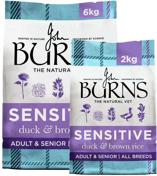 Burns - Sensitive Adult/Senior Dog Food (Duck & Brown Rice) - Buy Online SPR Centre UK