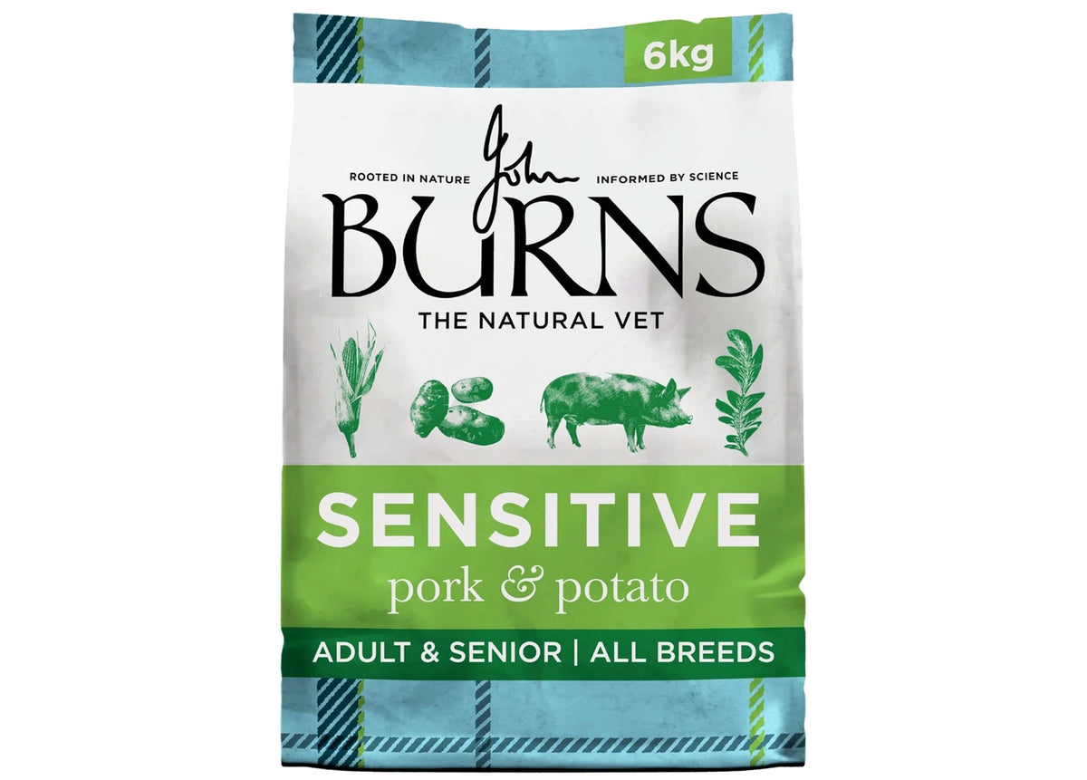 Burns - Sensitive Adult/Senior Dog Food (Pork & Potato) - Buy Online SPR Centre UK