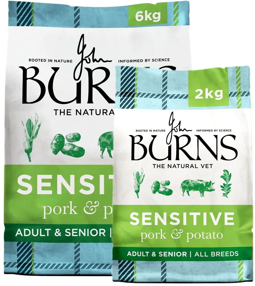 Burns - Sensitive Adult/Senior Dog Food (Pork & Potato) - Buy Online SPR Centre UK