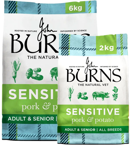 Burns - Sensitive Adult/Senior Dog Food (Pork & Potato) - Buy Online SPR Centre UK