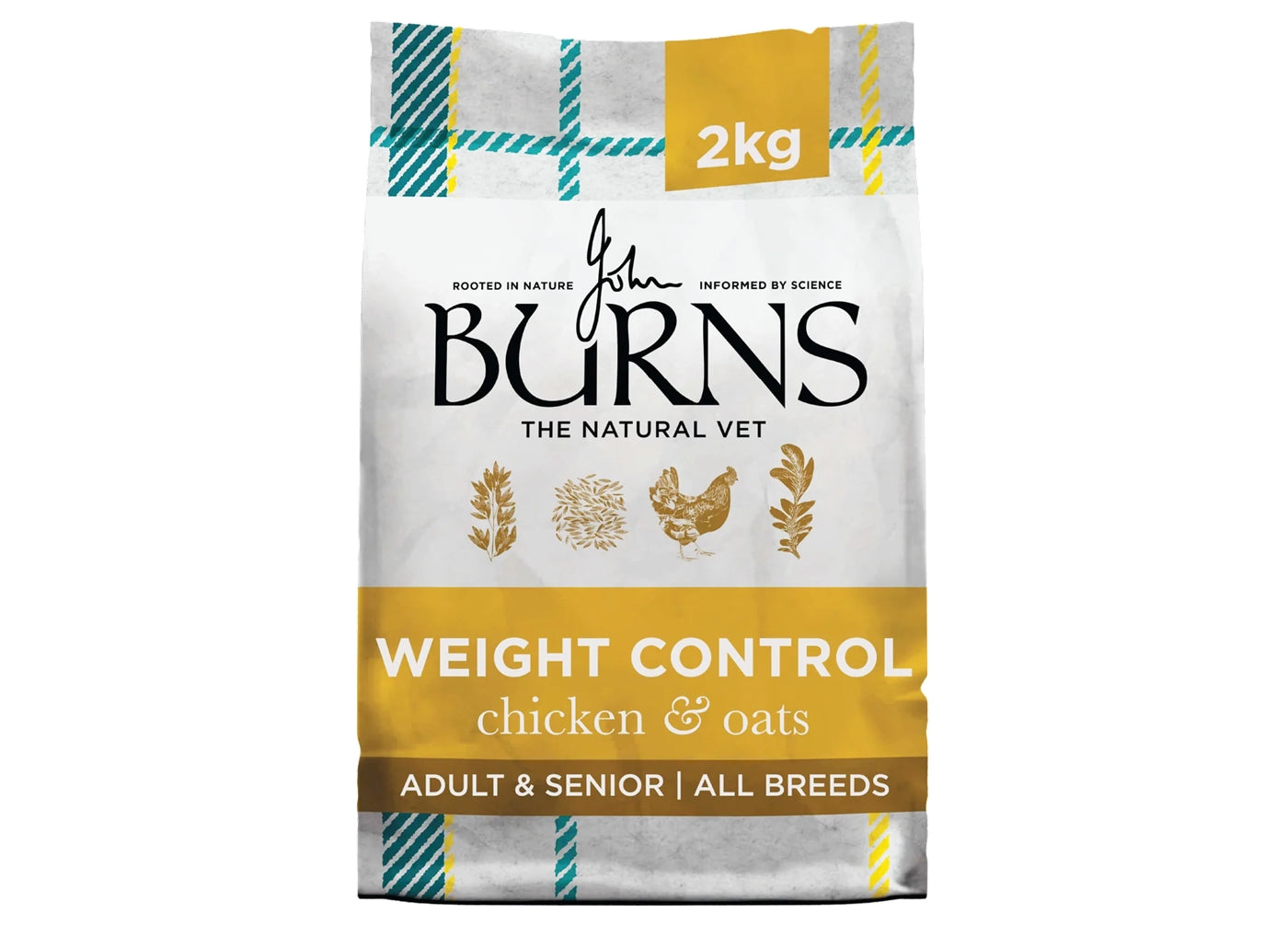 Burns Weight Control Adult/Senior Dog Food (Chicken & Oats) - Buy Online SPR Centre UK