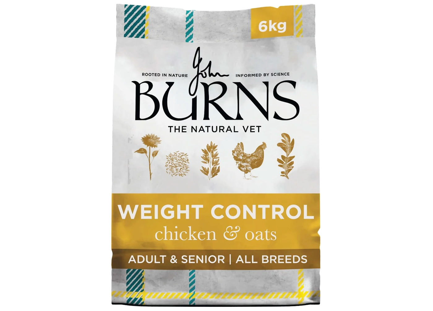 Burns Weight Control Adult/Senior Dog Food (Chicken & Oats) - Buy Online SPR Centre UK