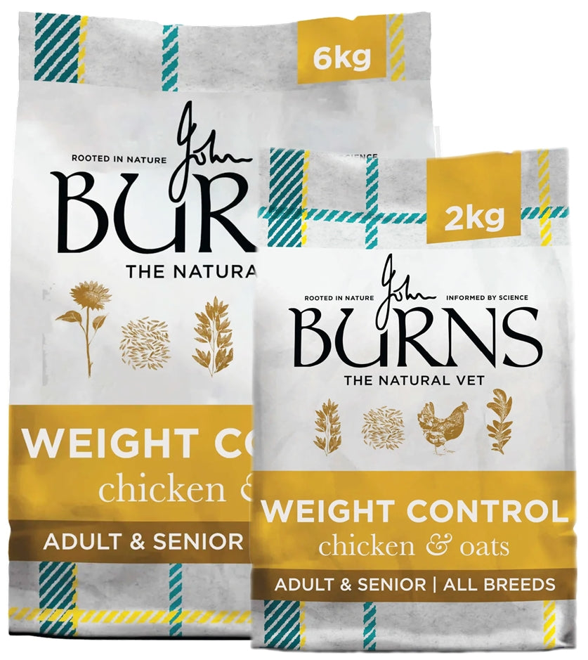 Burns Weight Control Adult/Senior Dog Food (Chicken & Oats) - Buy Online SPR Centre UK